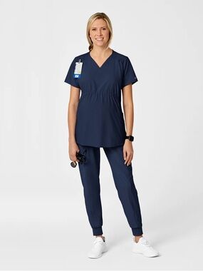 WonderWink Gently Used Maternity Scrub Top and Jogger Set